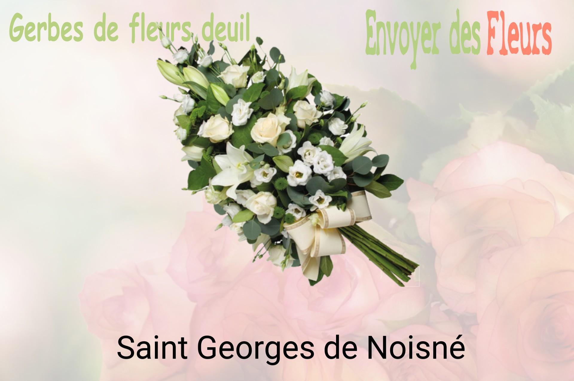 Gerbe de fleurs de deuil livrée à Saint-Georges-de-Noisné
